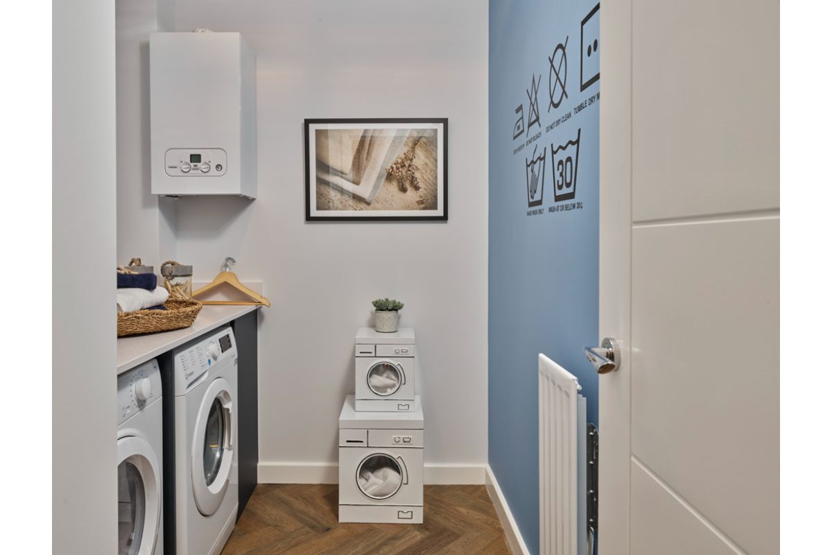 Typical utility room from another Crest Development