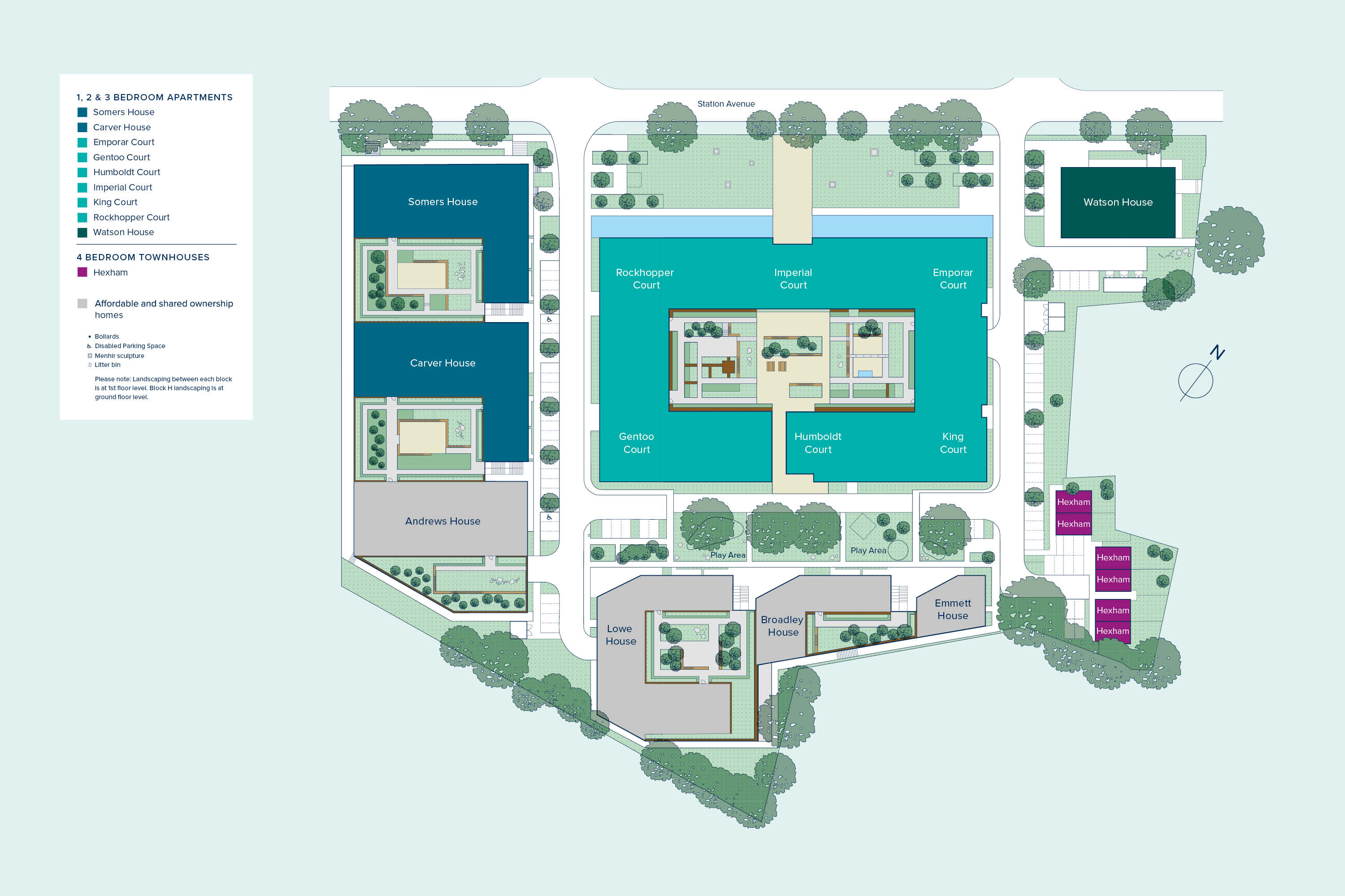 Walton Court Gardens plan