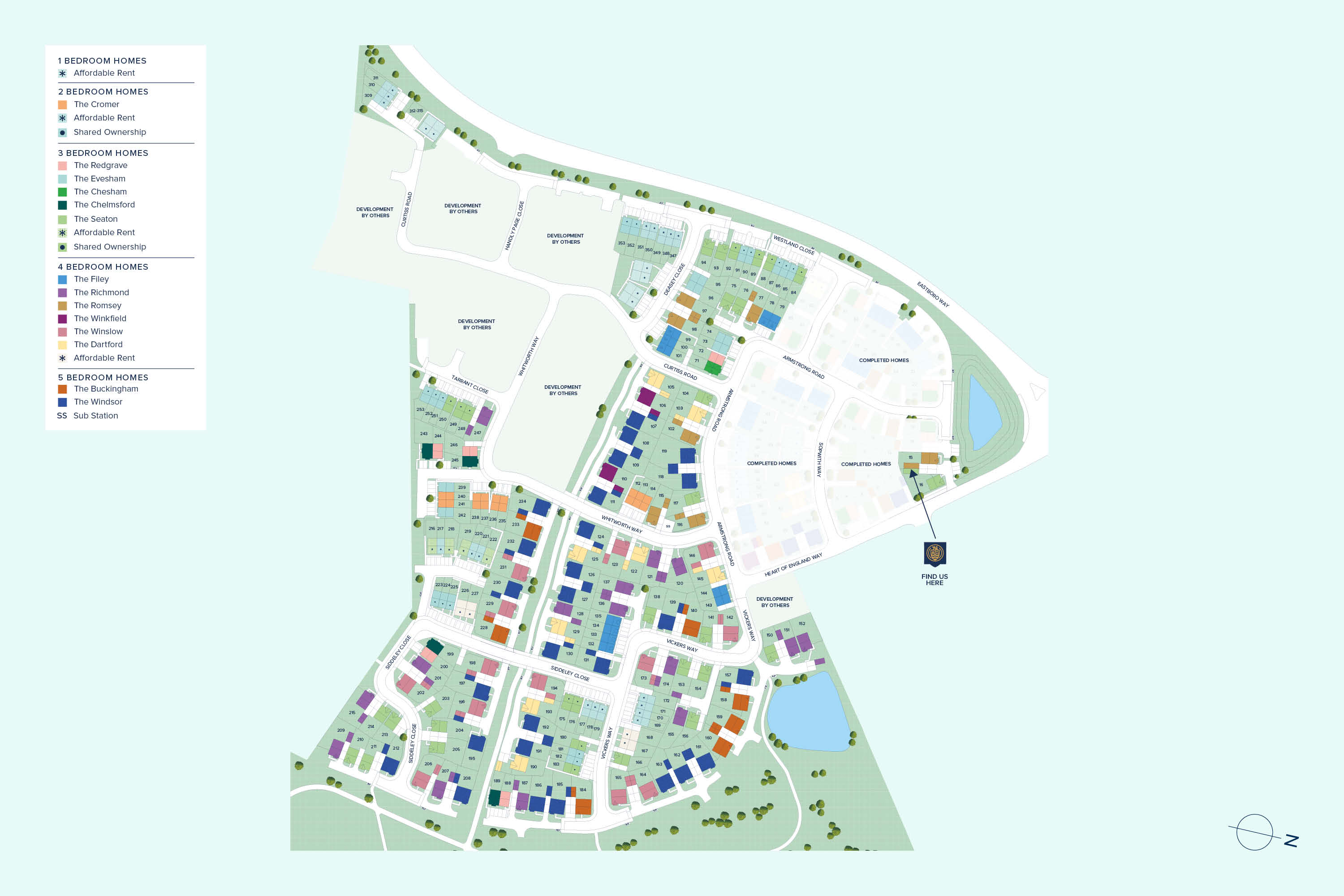 Sketchley Gardens plan