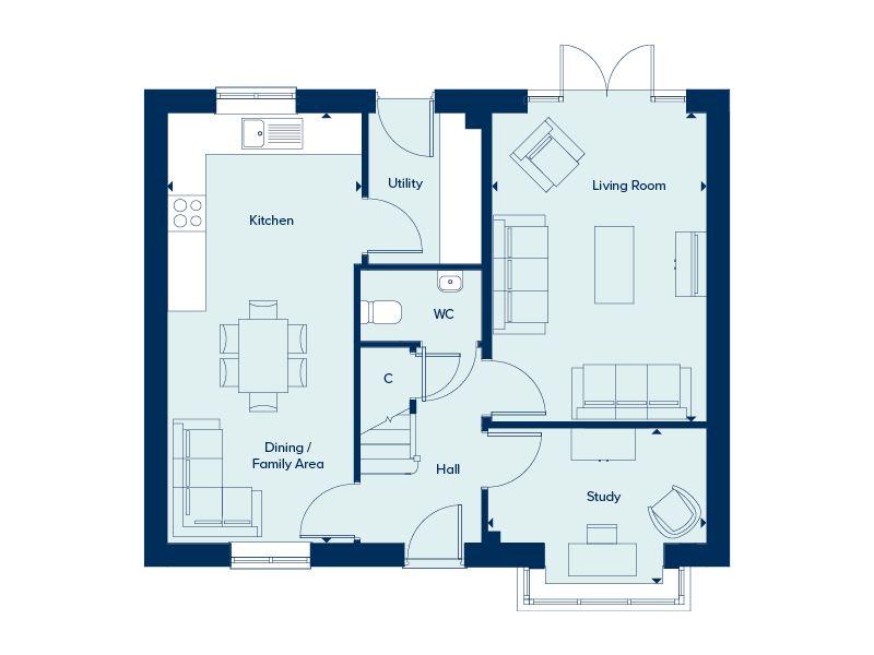 Home 146: The Keswick | Wycke Place | Crest Nicholson