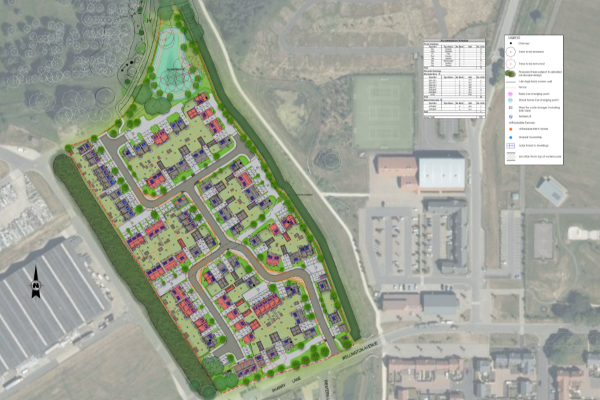 Planning layout of Marston Leys